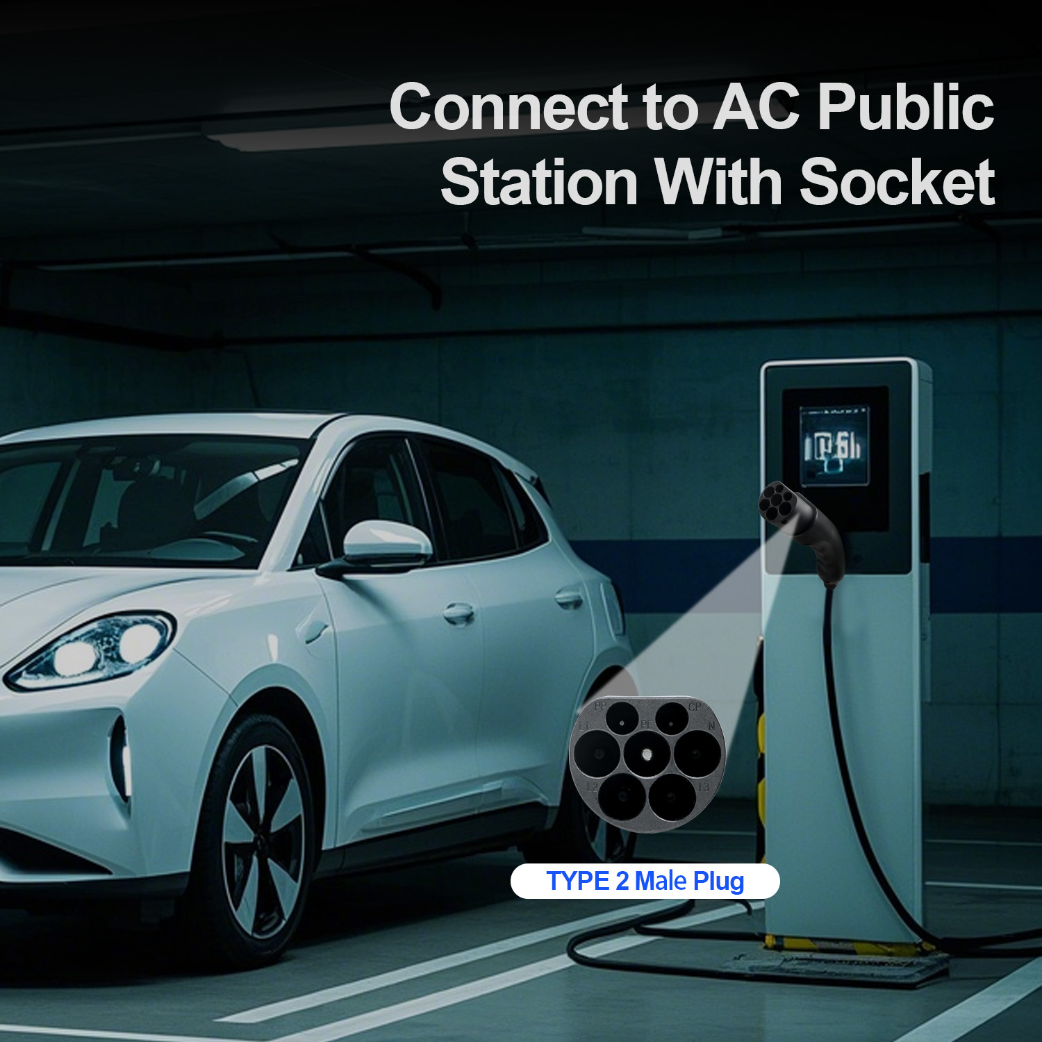Kolanky Type 2 Male EV Plug 1P - Ev Charger Type 2 22Kw 32A 3 Phase review and price